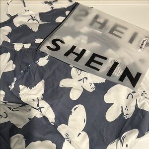Shein Blue Floral Pajama Set ⭐️